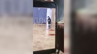 Man cuts his Throat in front of Onlookers at Airport. The man passed