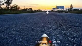Drone waits Patiently on the Road