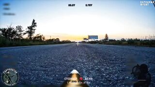 Drone waits Patiently on the Road