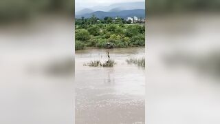 Using drones to rescue 2 children trapped in floodwaters looks Awesome!
