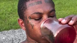 Illinois Thug Found Dead Raccoon Decides to Eat it Raw and Drink its Blood