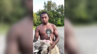 Illinois Thug Found Dead Raccoon Decides to Eat it Raw and Drink its Blood