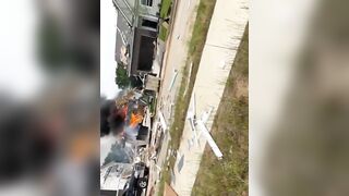 Home Inspector Survives House Explosion.... Walks Out Clothes Shredded Completely Unharmed.