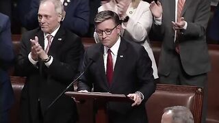 Mike Johnson Blows the Democrats up.... 'Our Rights Come from God, not Government'
