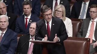 Mike Johnson Blows the Democrats up.... 'Our Rights Come from God, not Government'