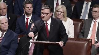 Mike Johnson Blows the Democrats up.... 'Our Rights Come from God, not Government'