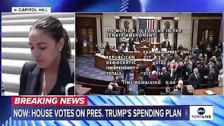 AOC in Shambles, Struggles to Respond after Trump’s Big Beautiful Bill Passes.