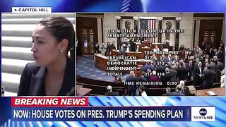 AOC in Shambles, Struggles to Respond after Trump’s Big Beautiful Bill Passes.