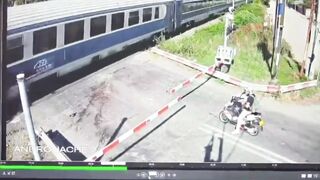 This is Bad. Elderly Woman explodes walking with umbrella must be Deaf