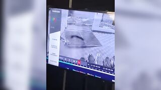 Security Guard suffocates under this Huge Iron Gate