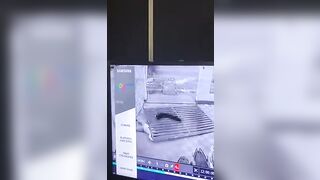 Security Guard suffocates under this Huge Iron Gate