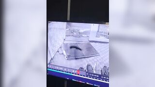 Security Guard suffocates under this Huge Iron Gate