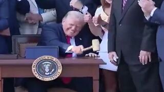 Trump Signs the Big Beautiful Bill and Slams Mike Johnsons Gavel!