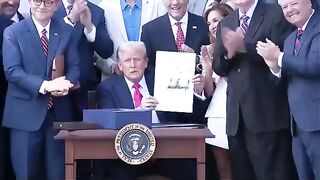 Trump Signs the Big Beautiful Bill and Slams Mike Johnsons Gavel!