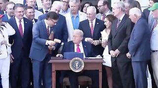 Trump Signs the Big Beautiful Bill and Slams Mike Johnsons Gavel!
