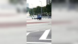 What's Up with this Maniac? Hit and Catch on Fire and Run..Literally