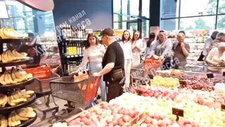 That's not Funny! a grandfather did not share the road with his reflection in a grocery store.