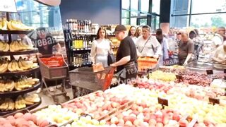 That's not Funny! a grandfather did not share the road with his reflection in a grocery store.