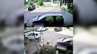 Drunk Driver smashes Woman in Horrible Car Crash
