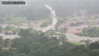 Time-Lapse Showing How Quickly The Llano River In Texas flooded.