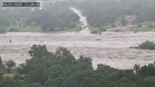 Time-Lapse Showing How Quickly The Llano River In Texas flooded.
