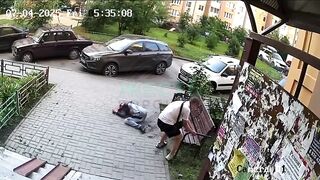 Guy nearly Beats Man to Death after he tries to make a move on him