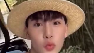 Taking a selfie video acting cute.. and then........