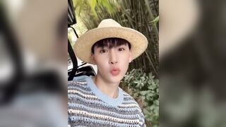 Taking a selfie video acting cute.. and then........