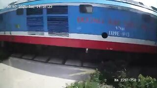 Man calls out Train before it takes Him Away Forever