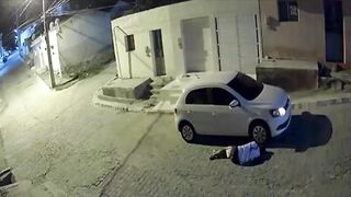 Man surrendering with his Hands up is still Executed Point Blank