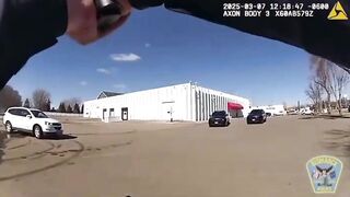 Woman Runs Over Cop and gets shot. Watch Second Angle. (multiple angles)