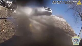 Woman Runs Over Cop and gets shot. Watch Second Angle. (multiple angles)