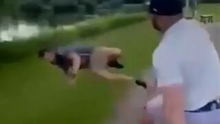 Ex-NHL Star Nick Tarnasky playing Golf turns into Fight (BRUTAL Butt Kicking)