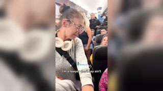 Fight breaks out on plane after female lawyer is accused of cutting the line