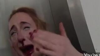 "Professional" Female Police Officer breaks down after punch to the nose at Manchester Airport