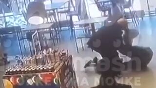 Crazy Kid comes back to kill Security Guard
