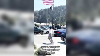 Genius way to save a parking spot for your friend in Democrat run cities