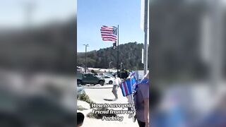 Genius way to save a parking spot for your friend in Democrat run cities