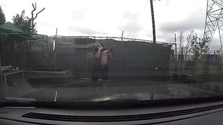 Black Man pulls up Shirt of Female Officer during Arrest