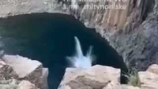 Jumper lands Hardest Belly Flop in History: Dies within Seconds