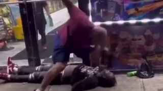 6 full strength punches after a KO is wild