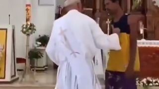 Muslim annoys a Priest and Finds Out