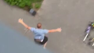 Man trying to Hold On Falls to his Death from Apartment Window
