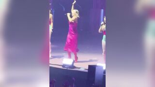 Spanish singers are getting their boobs out during their show