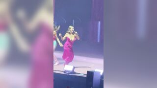 Spanish singers are getting their boobs out during their show