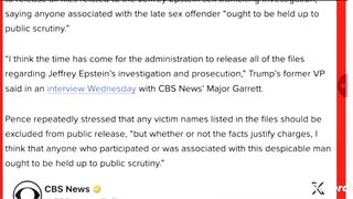 Former VP Pence on Jan 6, Epstein files