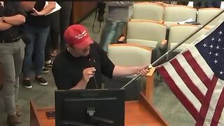 Orange County Resident Nick Taurus Torches Illegals so Badly that the Meeting is Adjourned