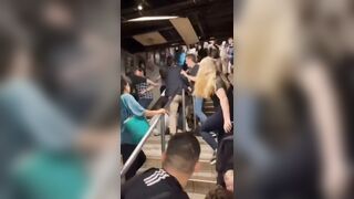 Black Man attacks White man holding his Baby and Finds out