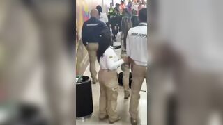 Furious Man at Airport wouldn't be a Problem if he wasn't so Big