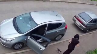 The girl was late for work because she was being stalked by a kitten.